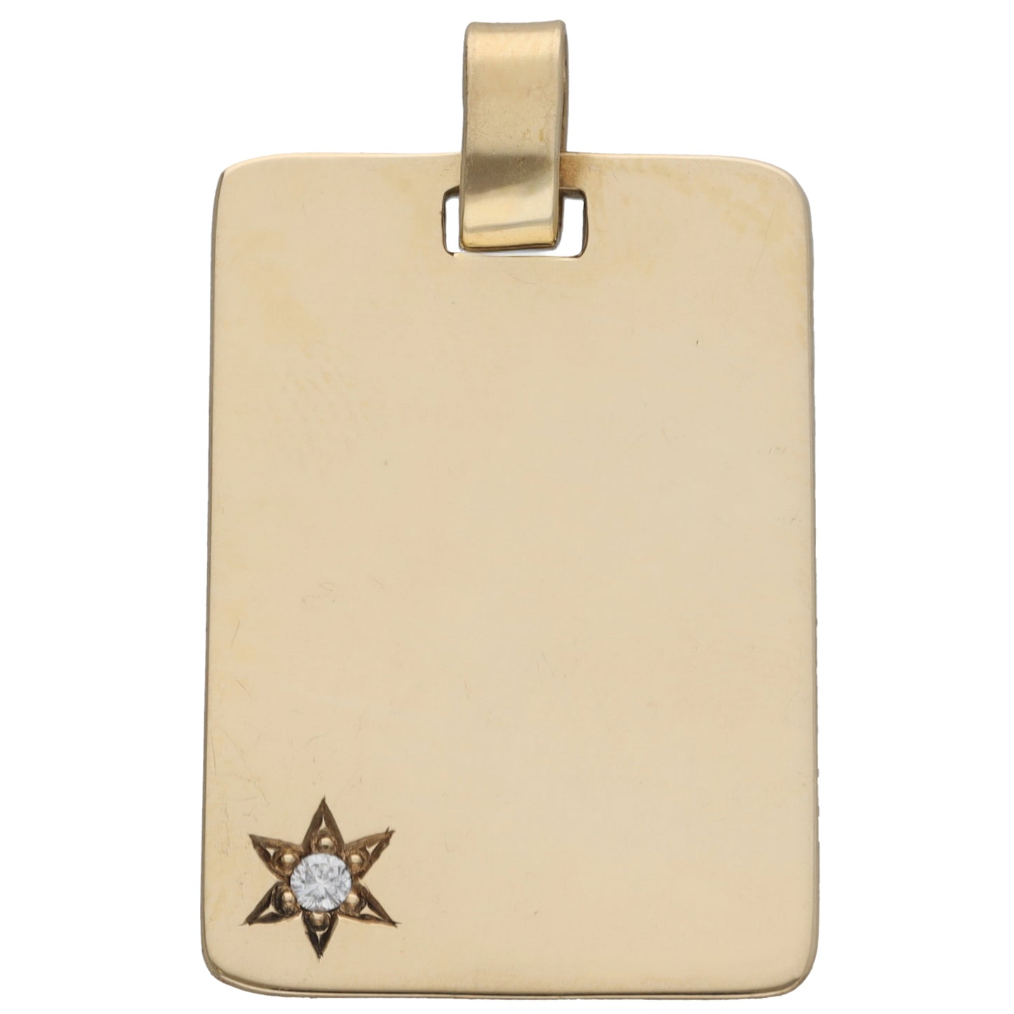 9ct Gold 0.03ct Diamond Alternative Pendant