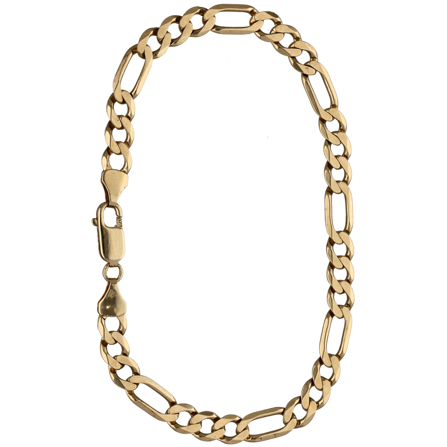 9ct Gold Figaro Bracelet