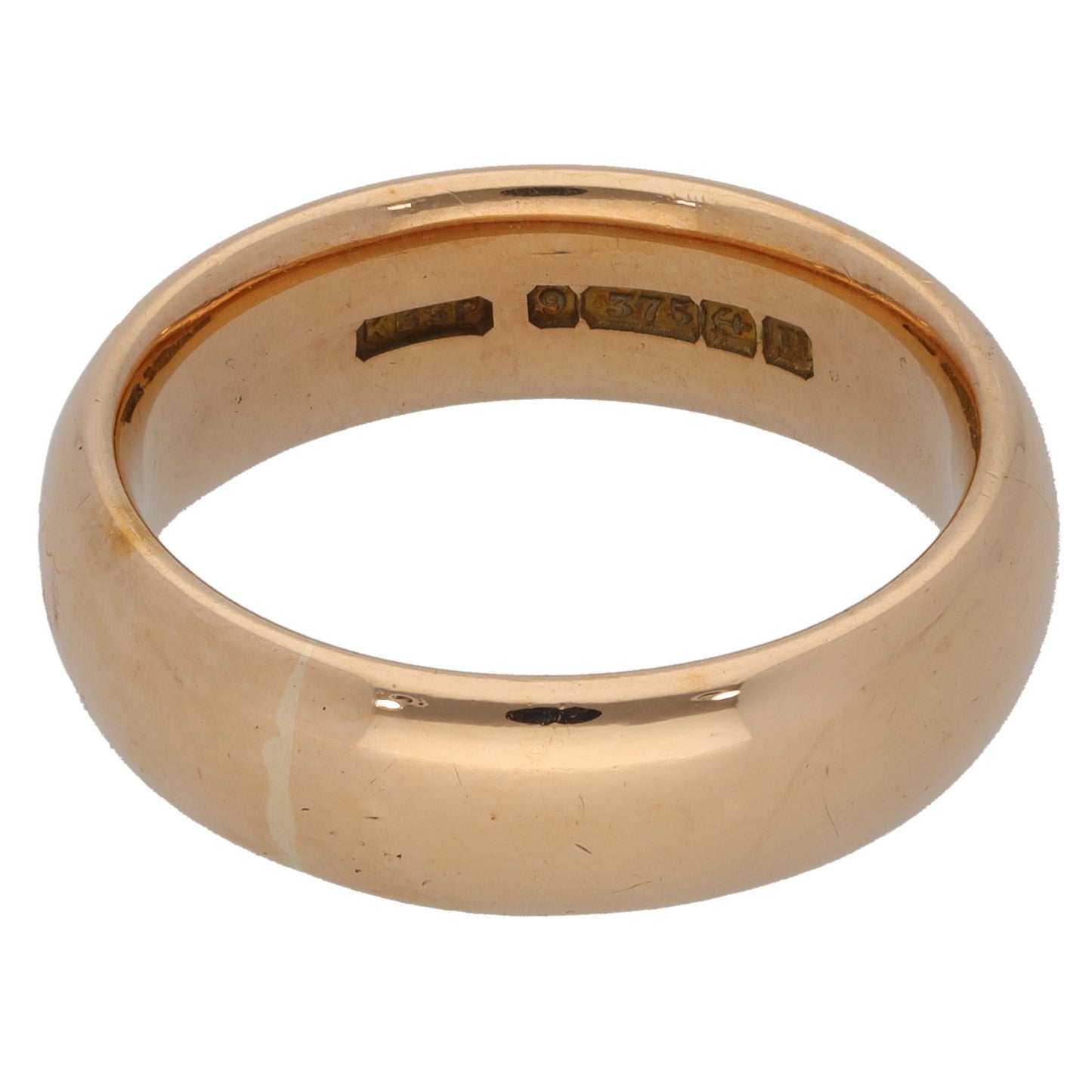 9ct Gold Plain Wedding Ring Size Q