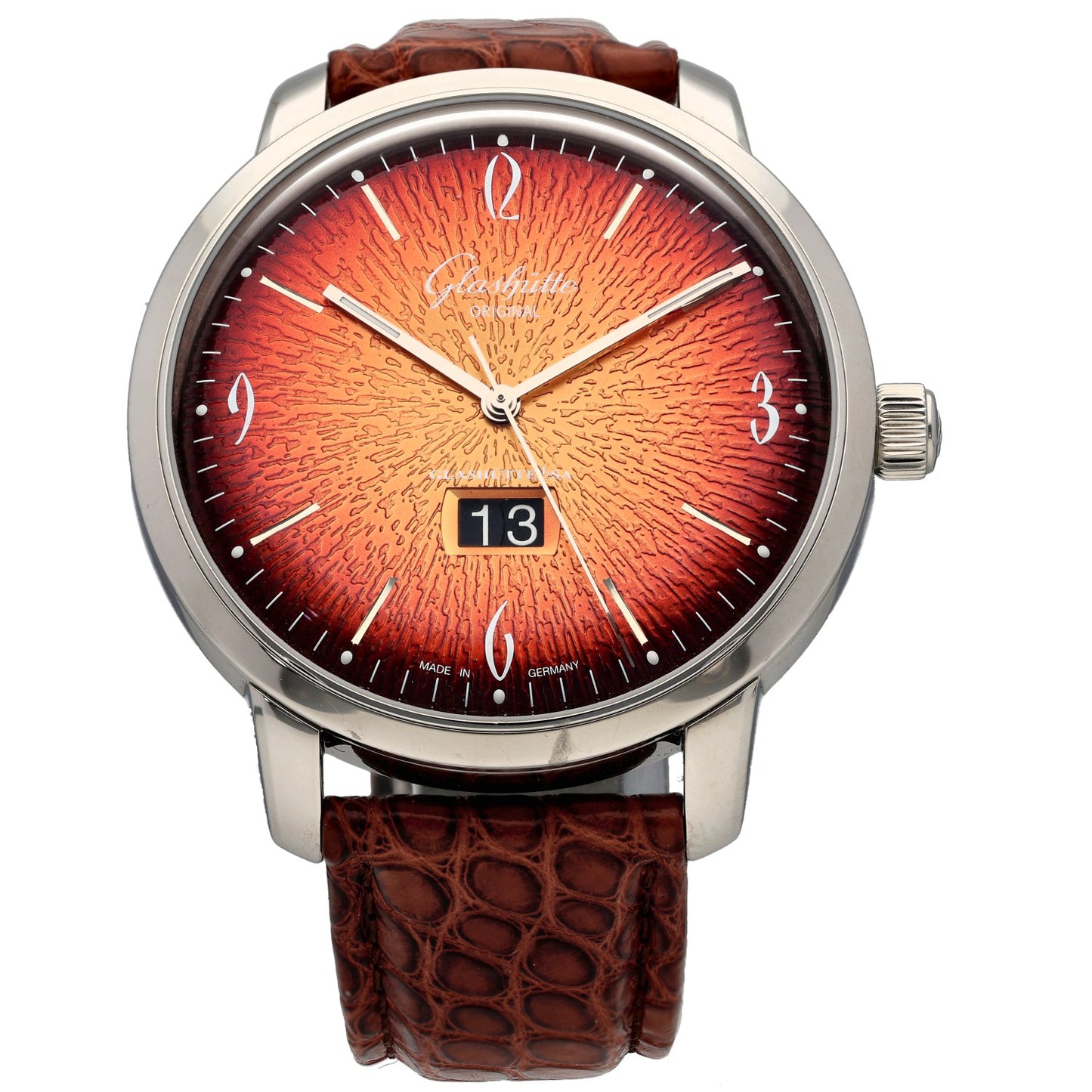 Glashütte Original Sixties Panorama Date 2.39.47.09.02.04 42mm Stainless Steel Watch