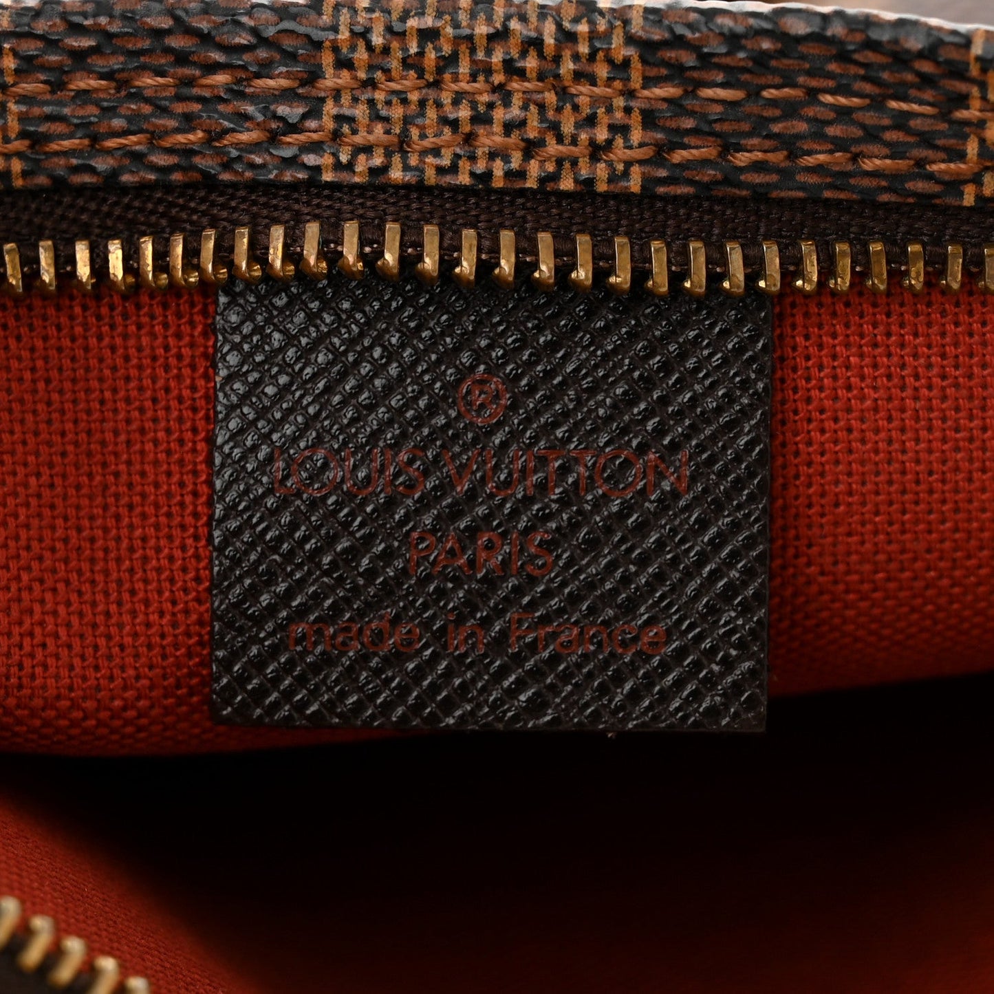 Louis Vuitton Trousse Pochette Makeup Damier Ebene Coated Canvas Bag - Brown