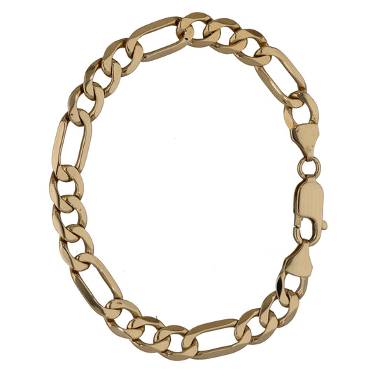 9ct Gold Figaro Bracelet