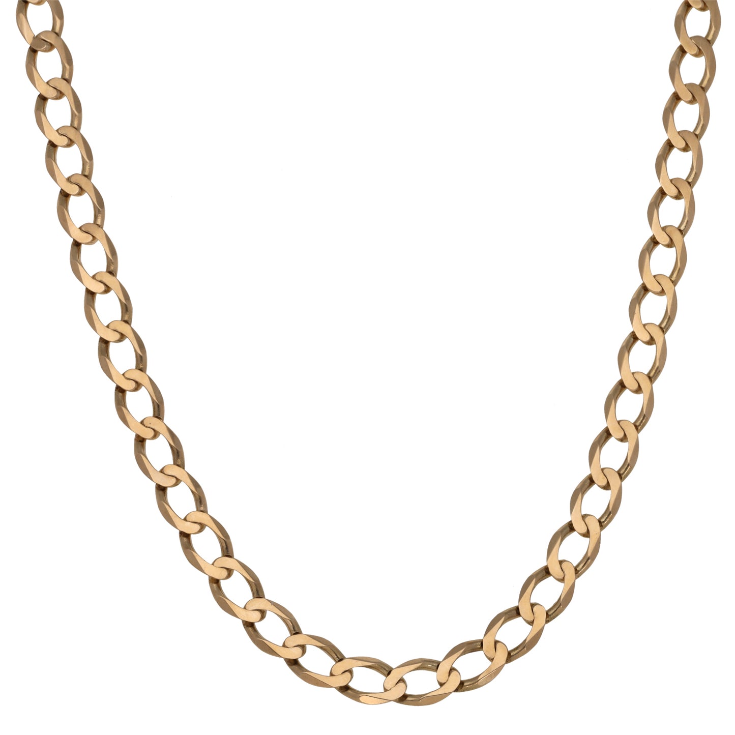 9ct Gold Curb Chain 24"
