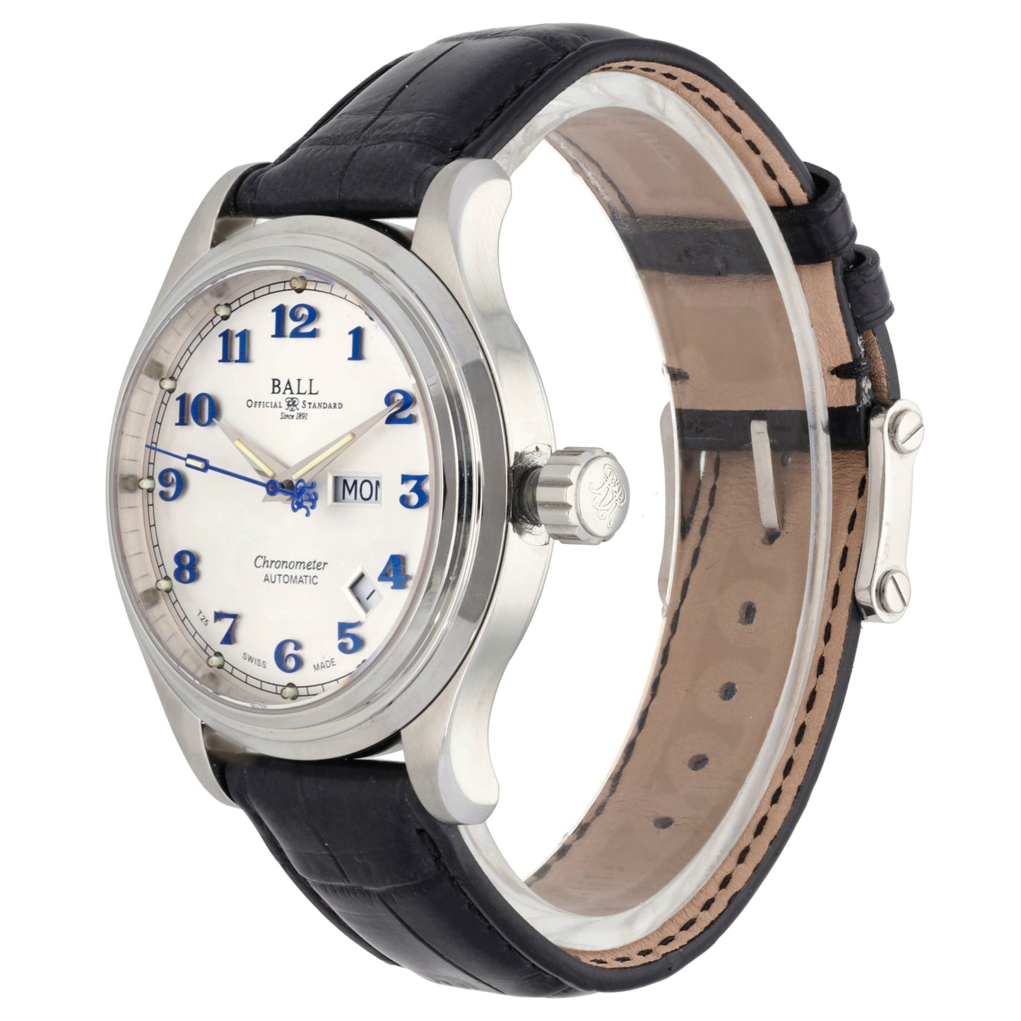 Ball Trainmaster Roman NM1058D 41mm Stainless Steel Watch