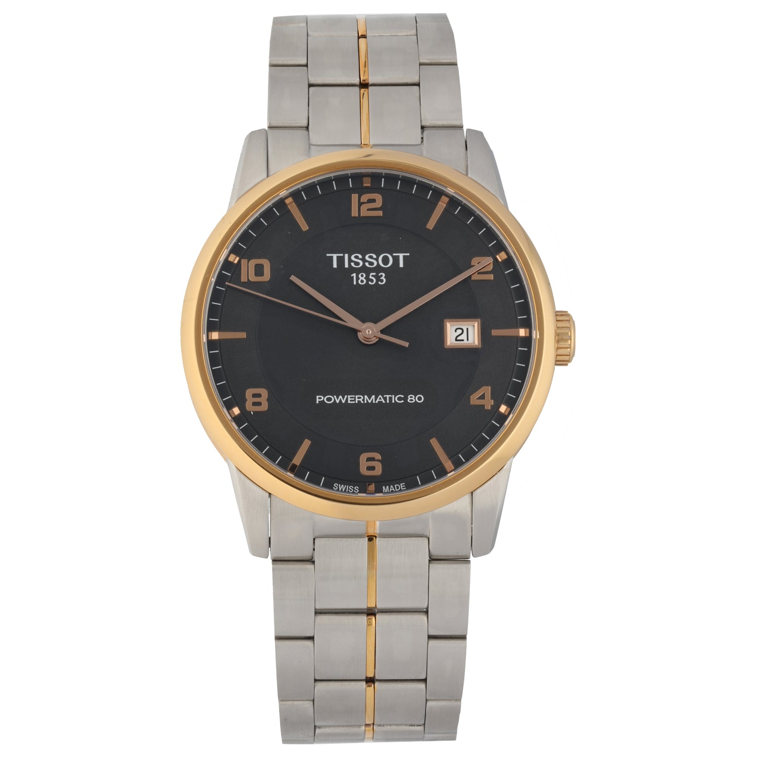 Tissot Powermatic 80 T086407 A 41mm Bi Colour Watch