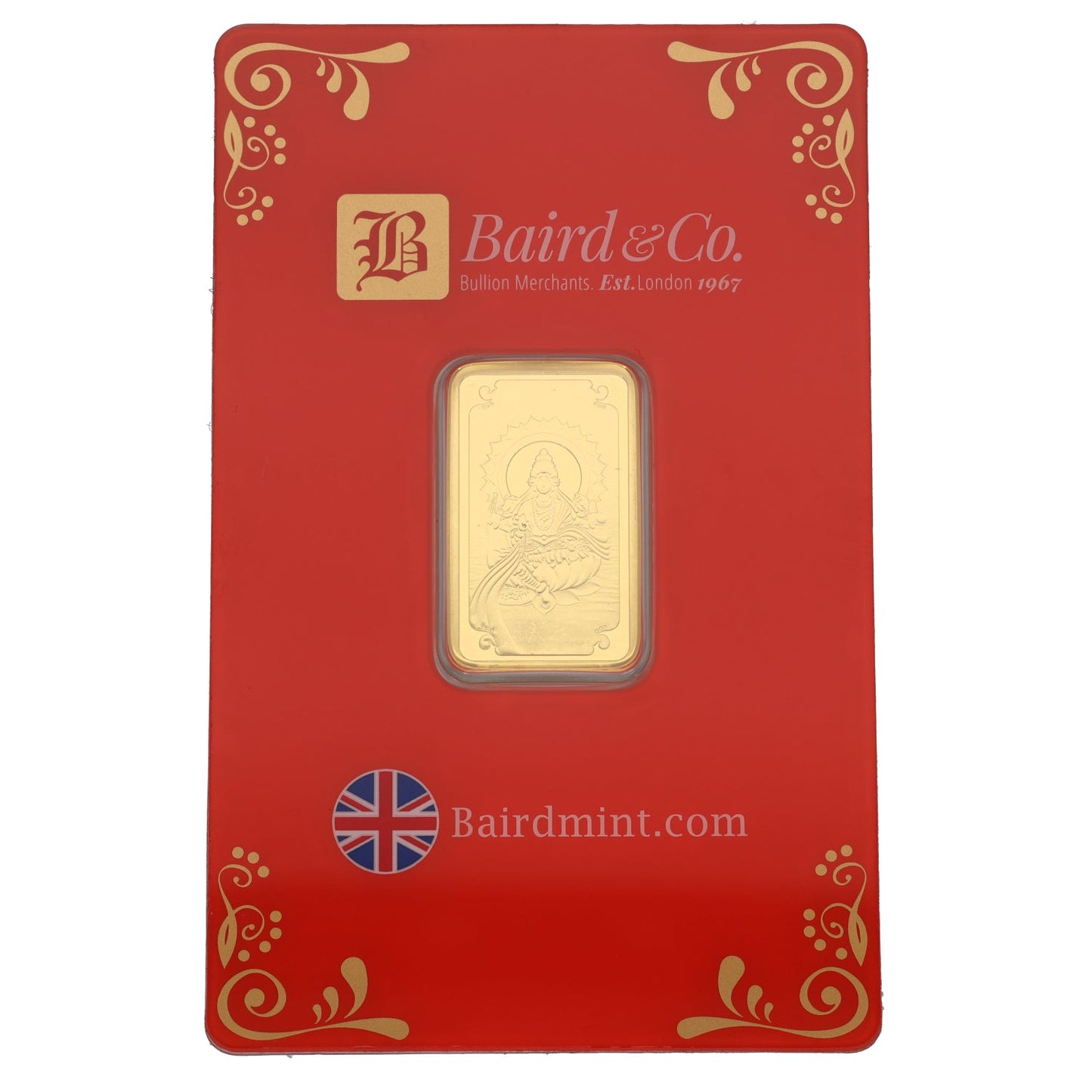 New 24ct 10g Lakshmi Gold Bar