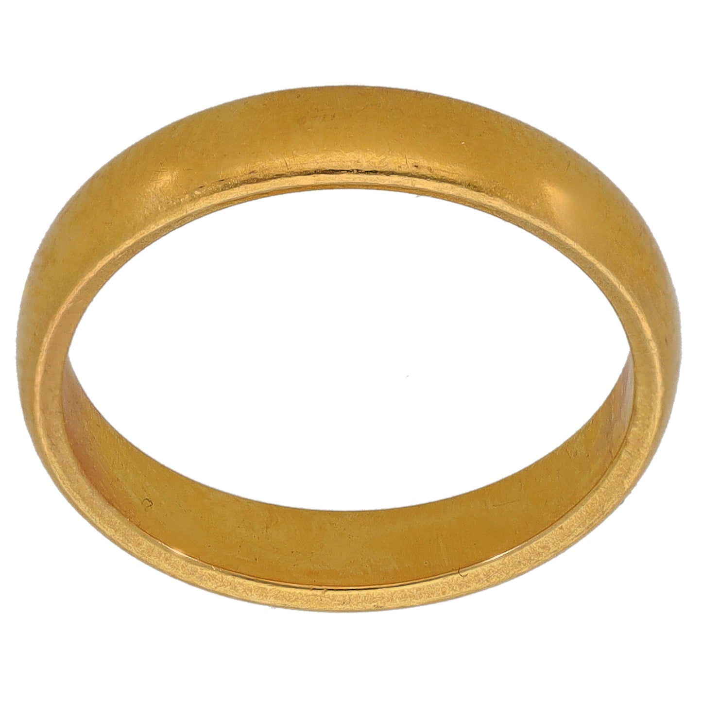 22ct Gold Plain Wedding Ring Size L