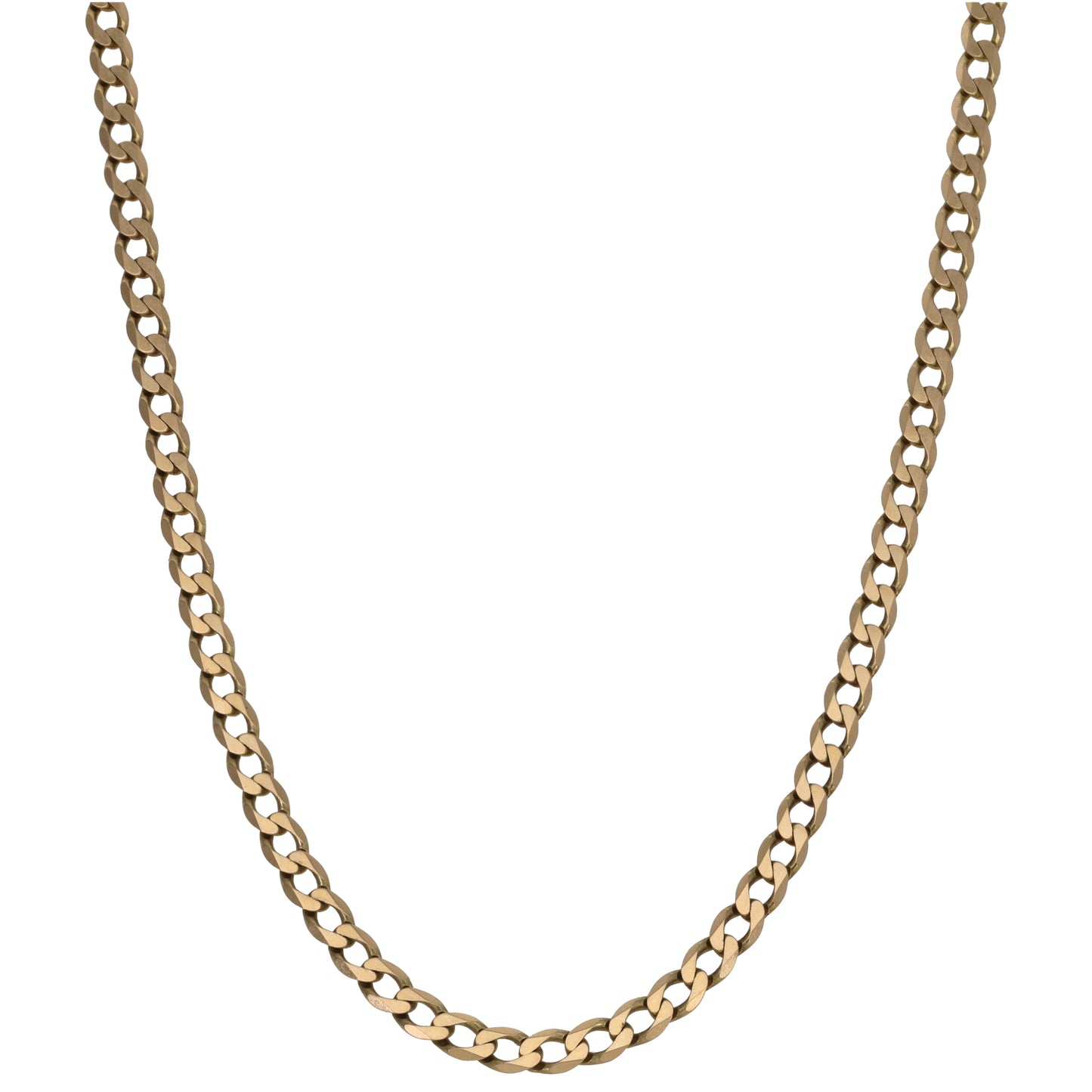 9ct Gold Curb Chain 20"