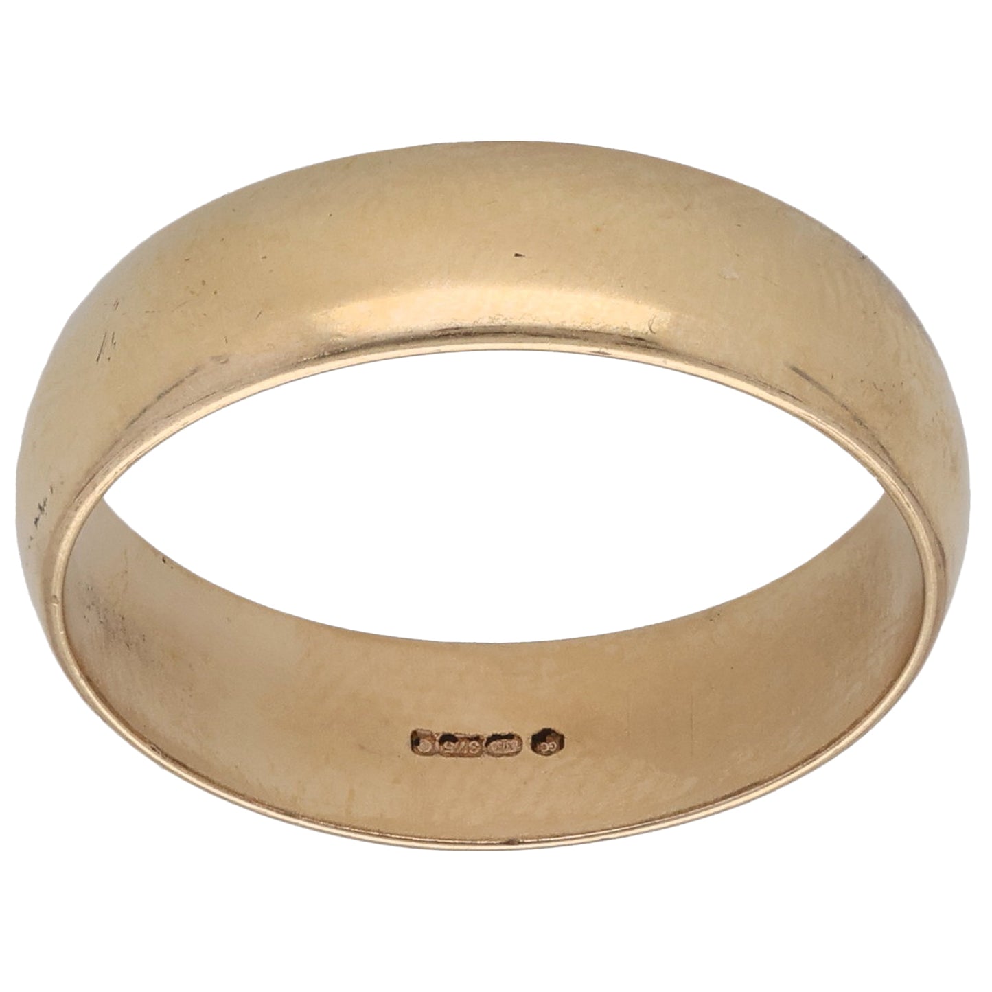 9ct Gold Plain Wedding Ring Size W