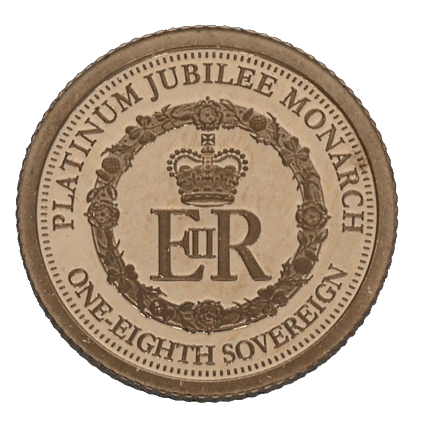 22ct Gold Platinum Jubilee Monarch Eighth Sovereign Coin 2022