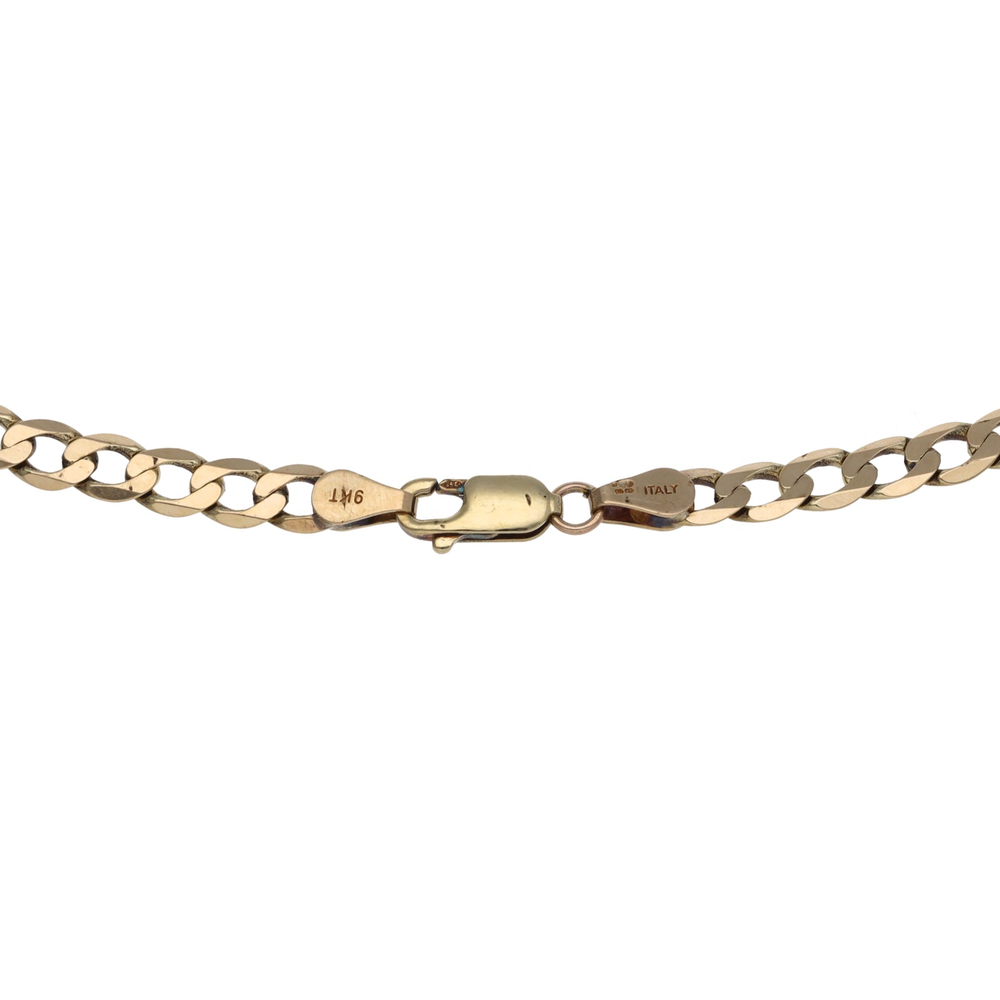 9ct Gold Curb Chain 18"