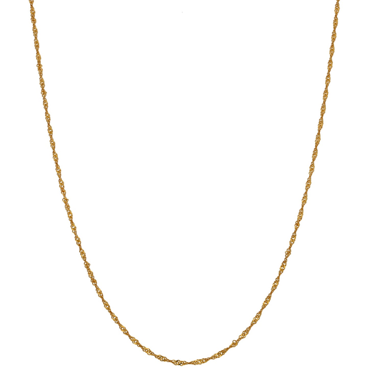22ct Gold Curb Chain 18"