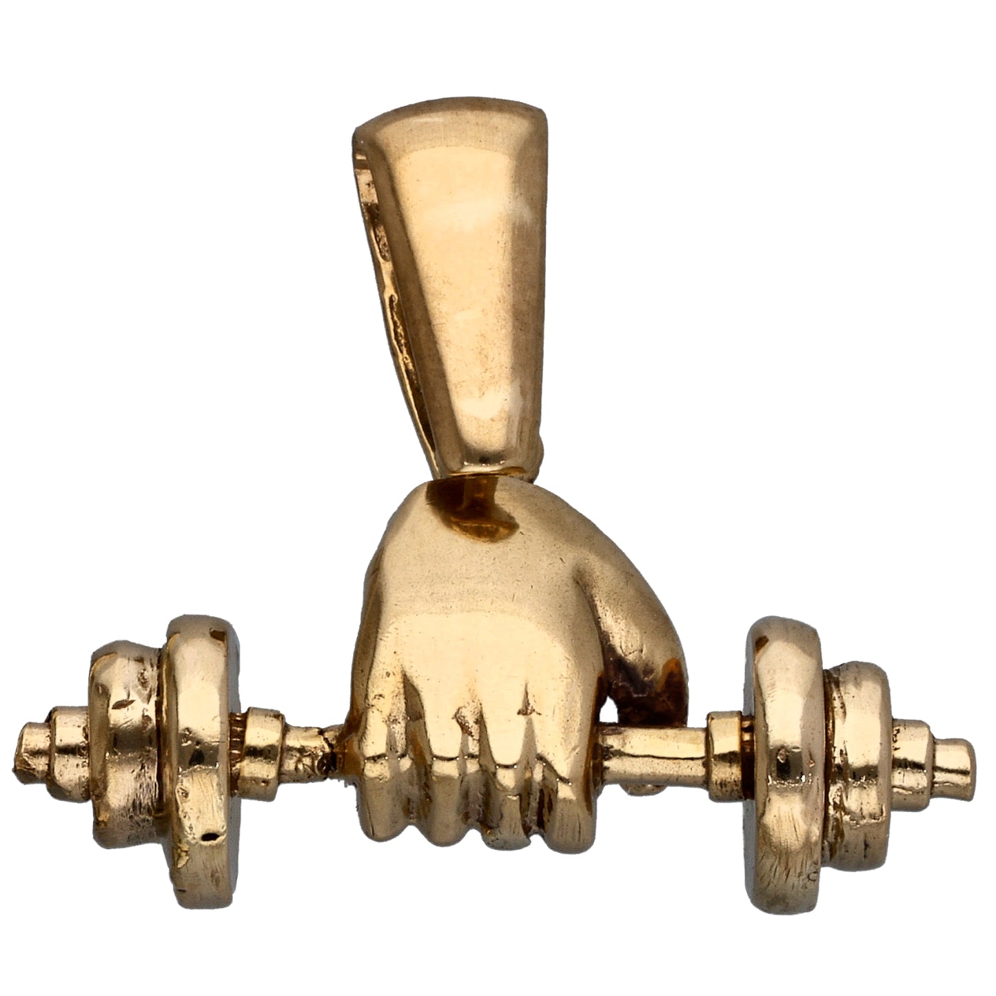 9ct Gold Dumbbell Pendant