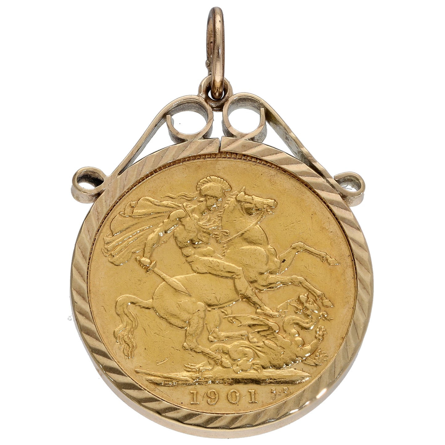 9ct Gold Full Sovereign Coin Pendant