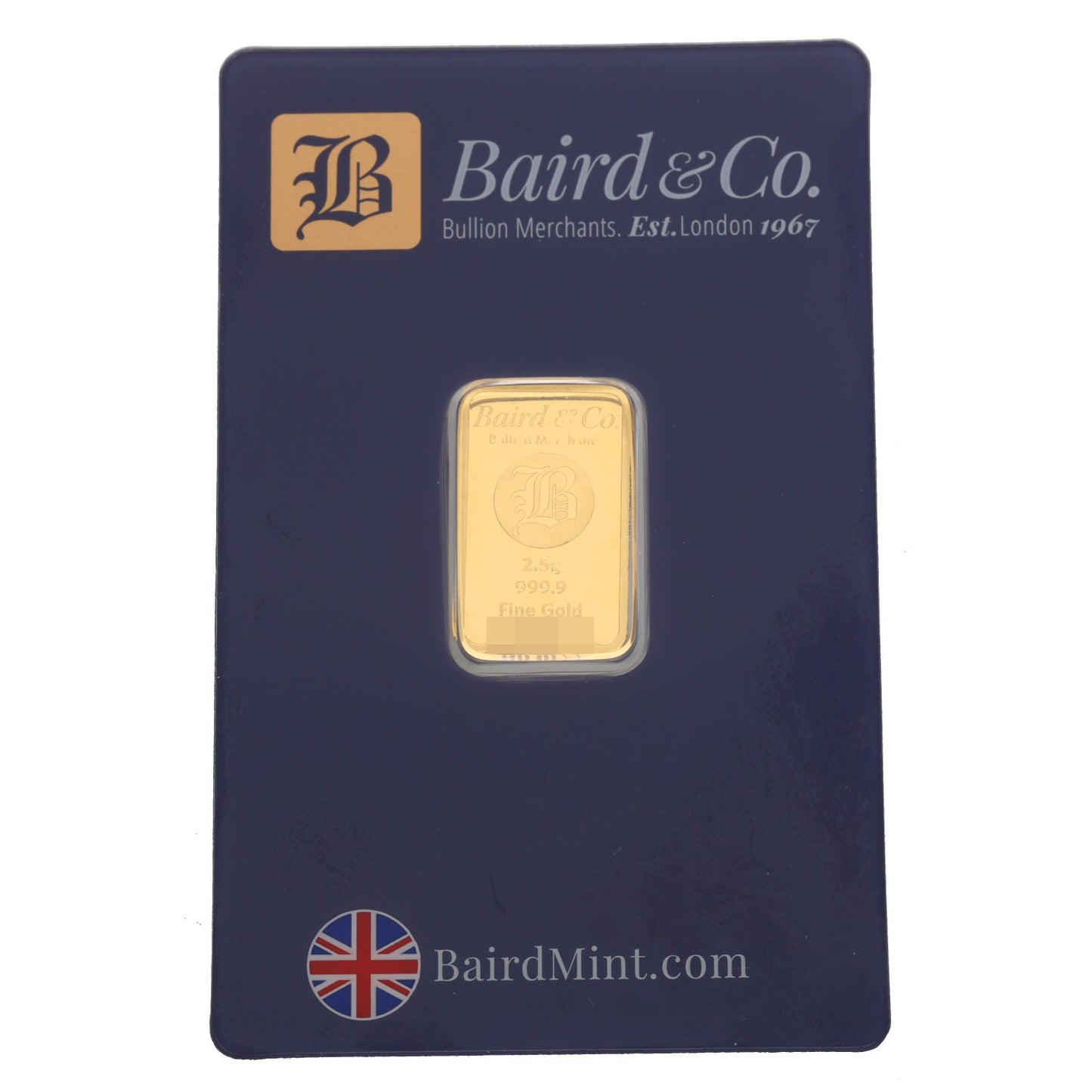 24ct 2.5g Gold Bar