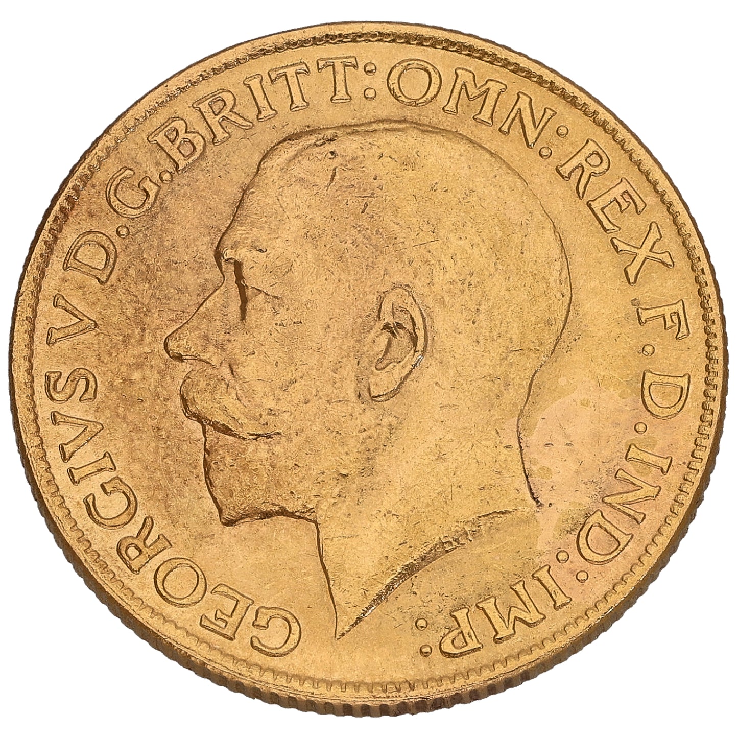 22ct Gold King George V Full Sovereign Coin 1918