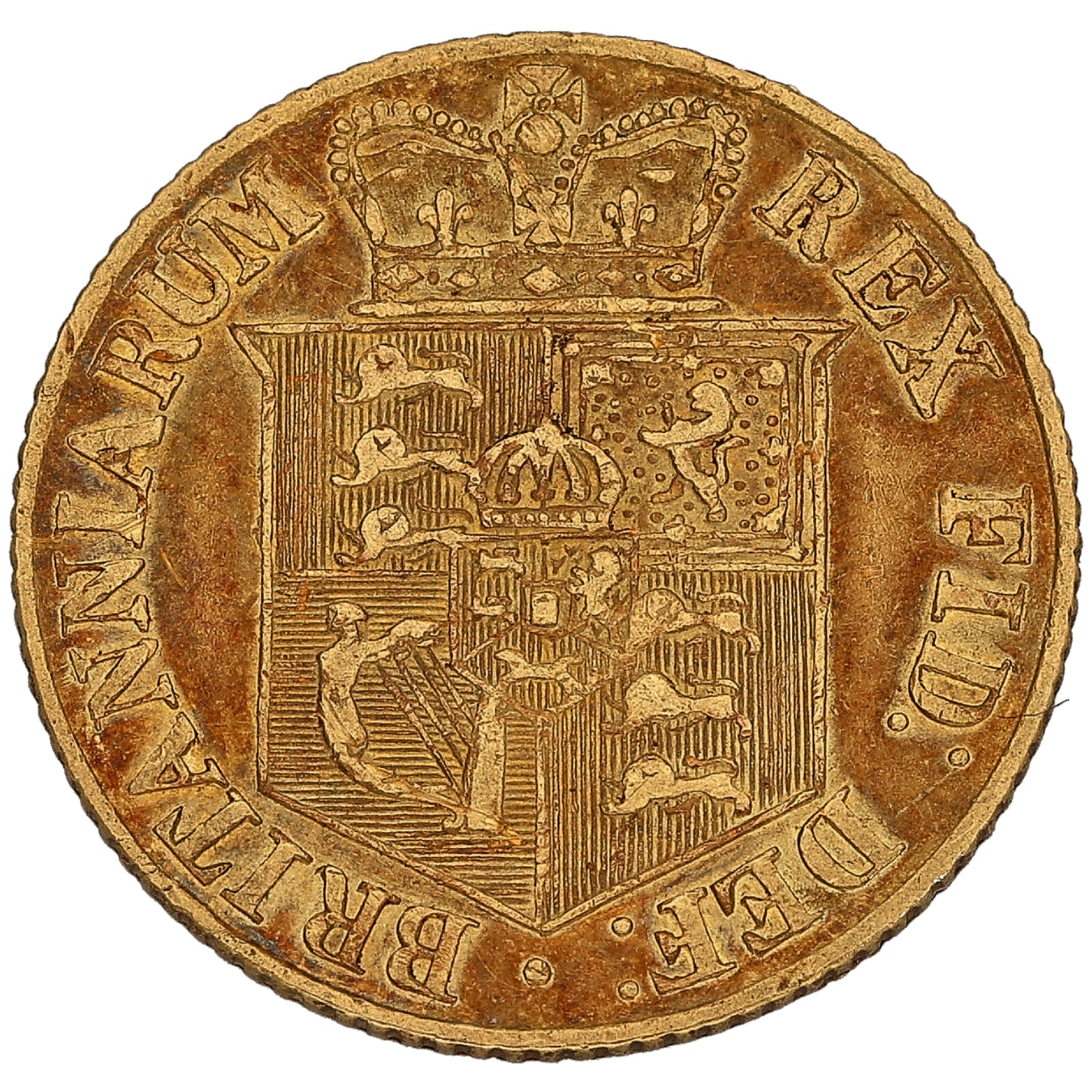 22ct Gold King George III Half Sovereign Coin 1818