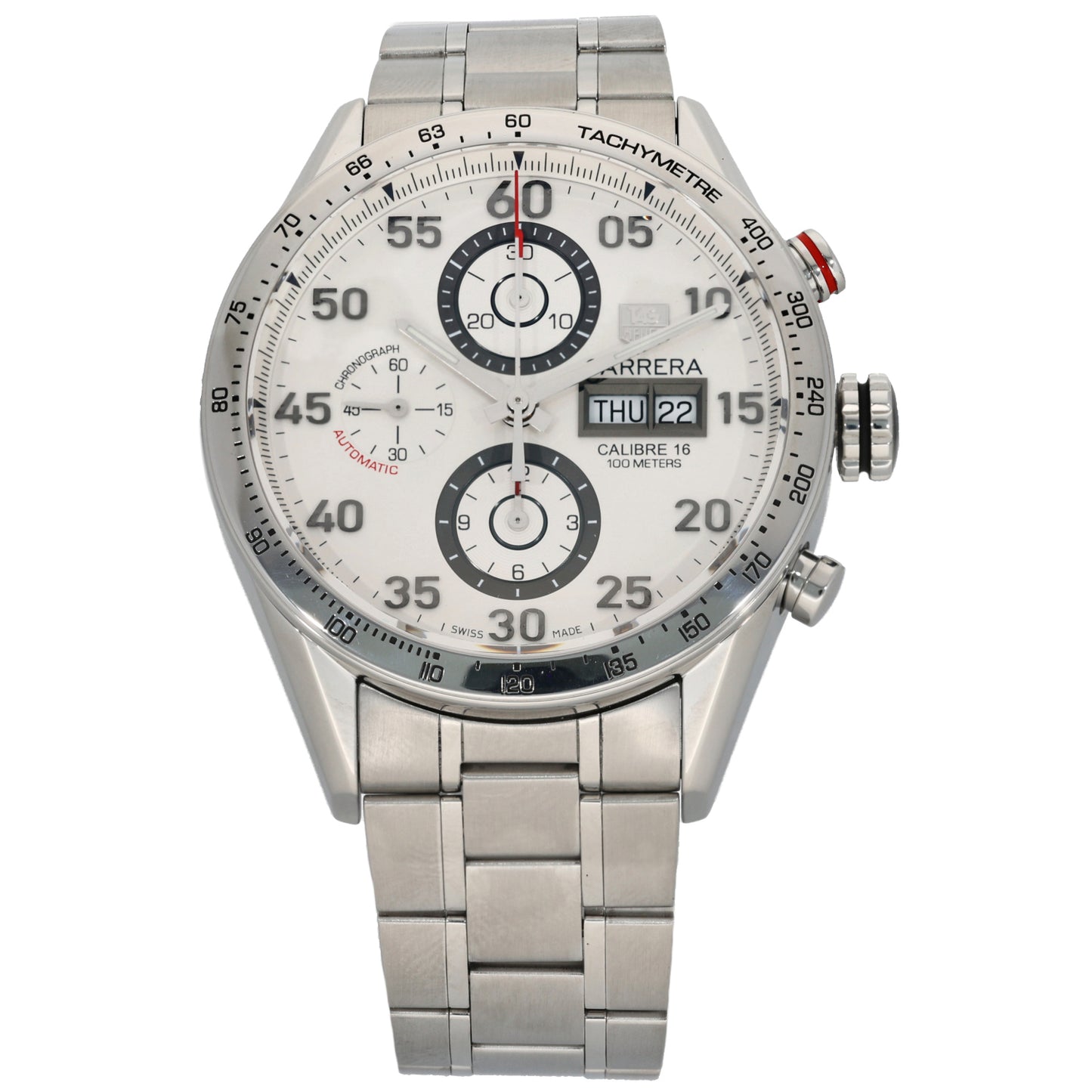 Tag Heuer Carrera CV2014 43mm Stainless Steel Watch