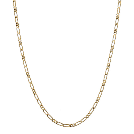 9ct Gold Figaro Chain 20"