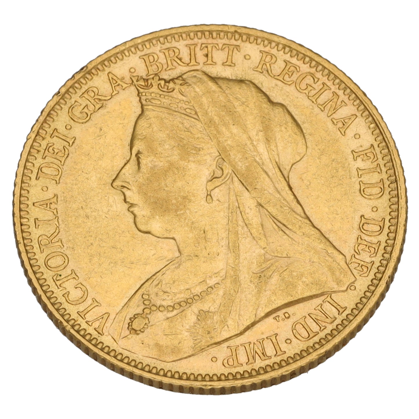 22ct Gold Queen Victoria Full Sovereign Coin 1900