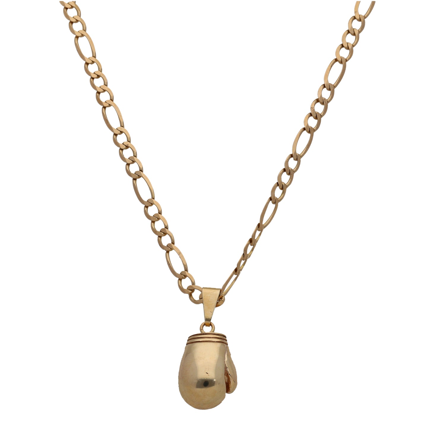 9ct Gold Boxing Glove Pendant With Chain