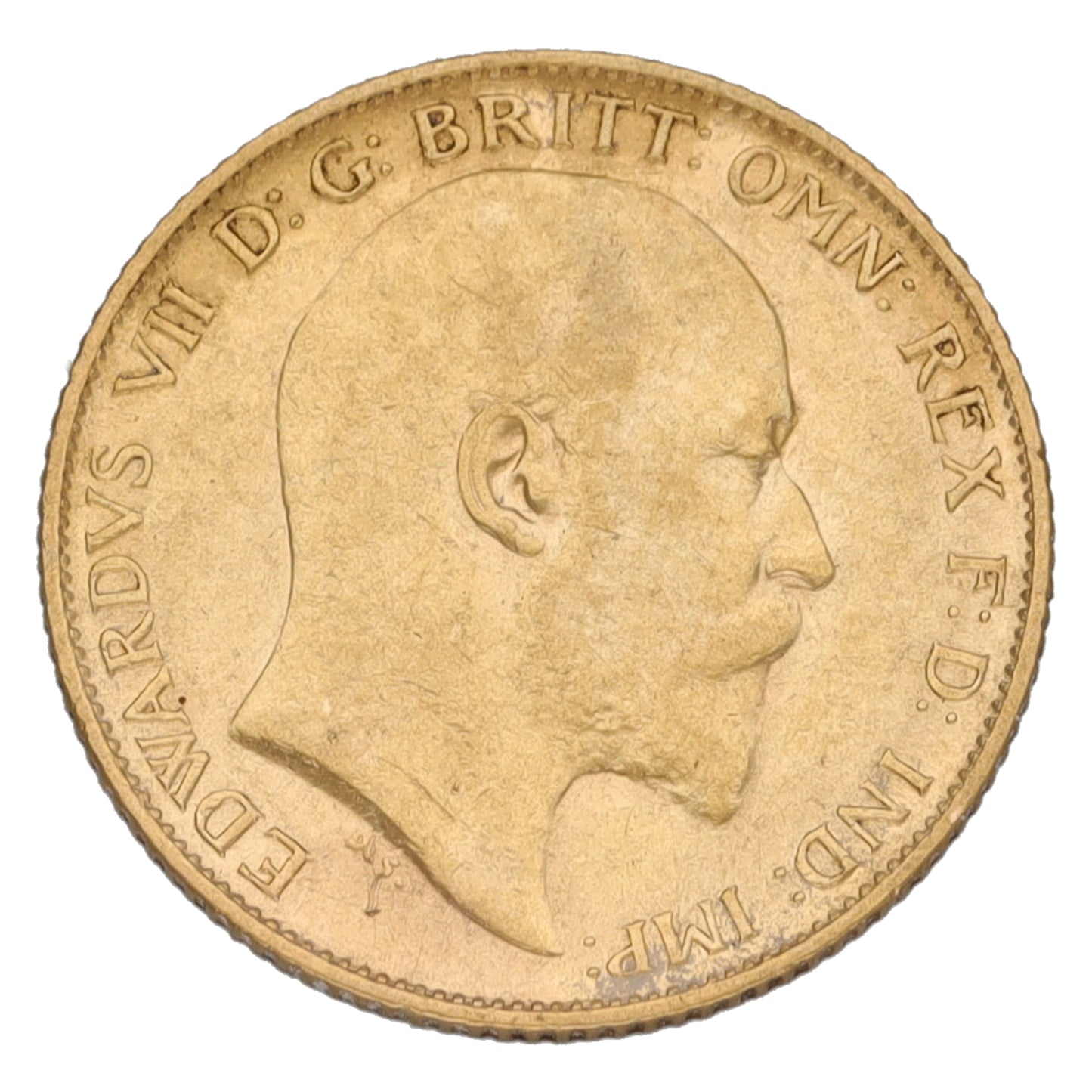 22ct Gold King Edward VII Half Sovereign Coin 1907