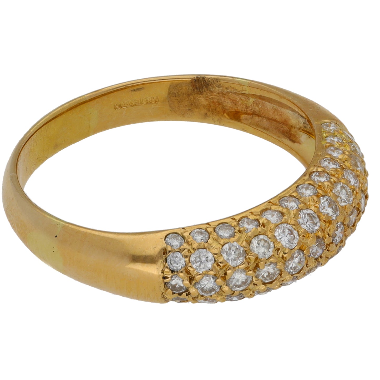 18ct Gold 0.48ct Diamond Dress/Cocktail Ring Size Q