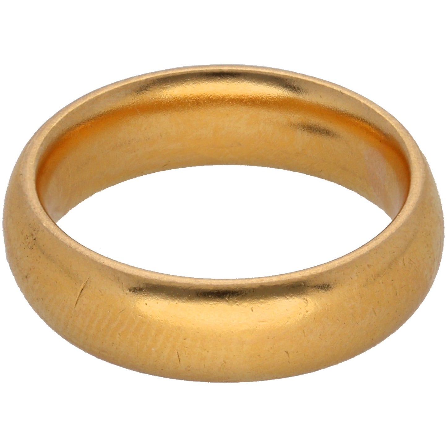 22ct Gold Plain Wedding Ring Size L
