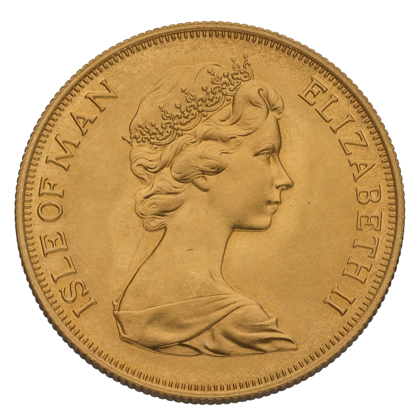 22ct Gold Isle Of Man Double Sovereign Coin 1973