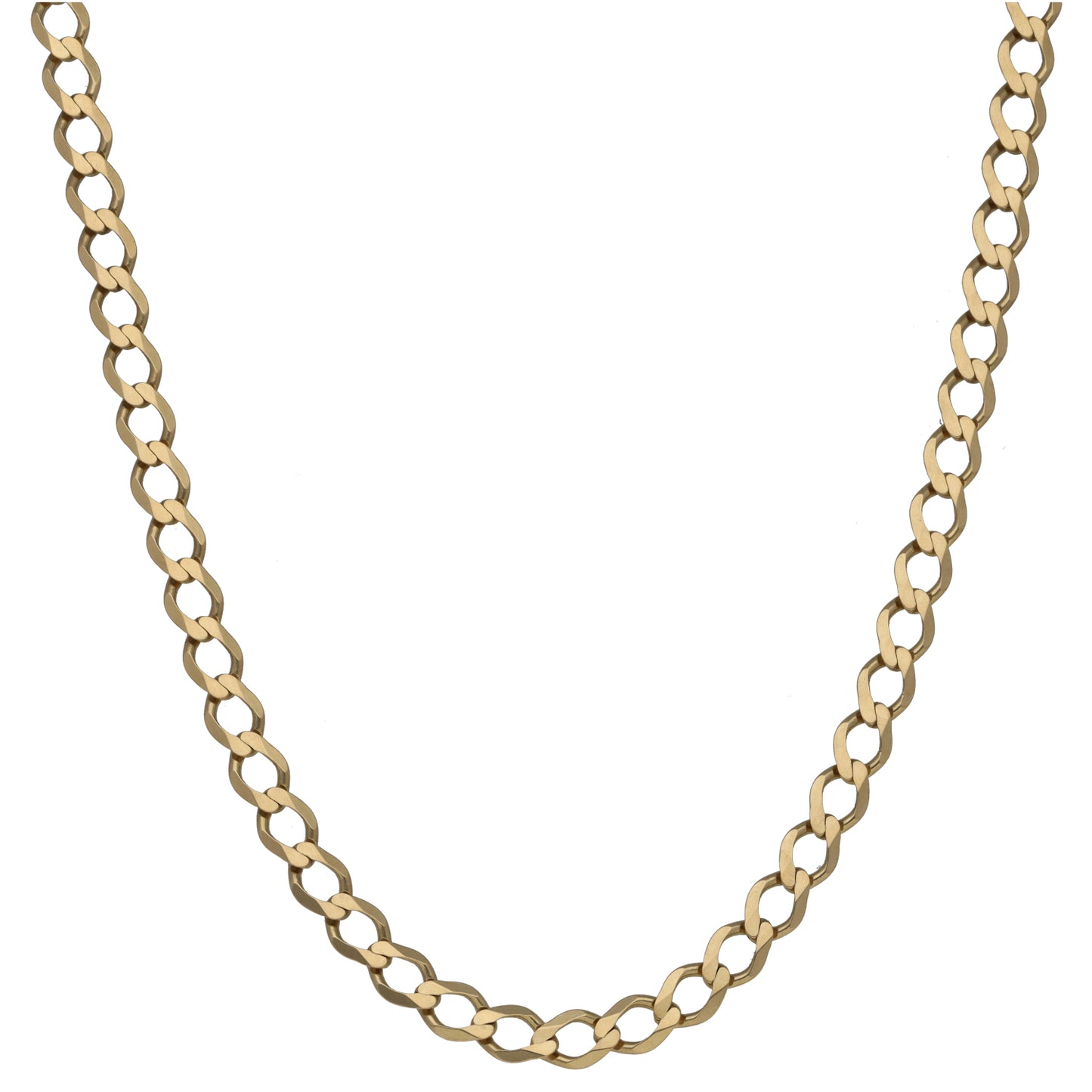 9ct Gold Curb Chain 26"