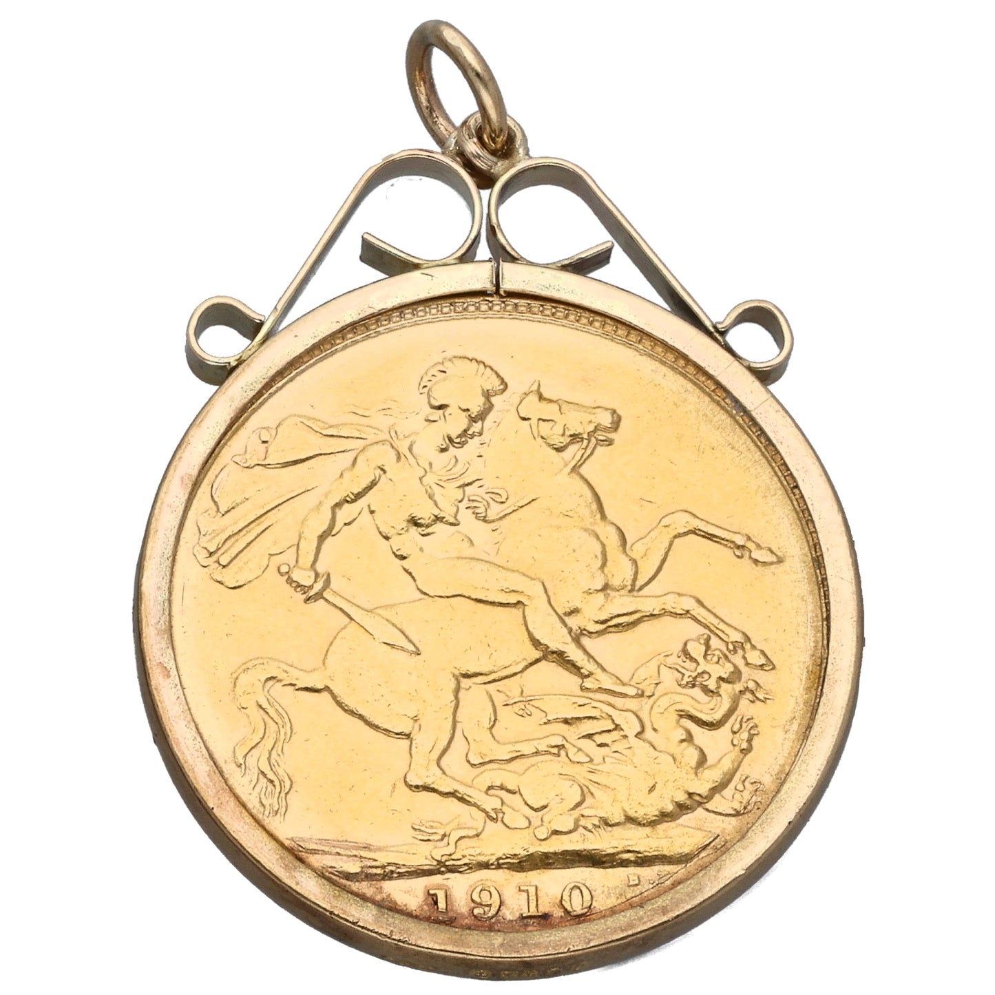 9ct Gold Full Sovereign Coin Pendant
