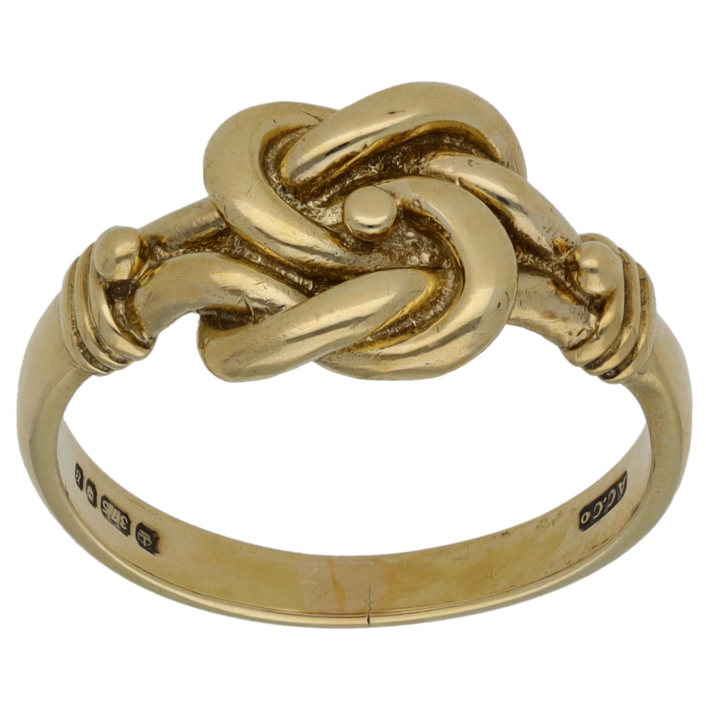 9ct Gold Knot Ring Size R