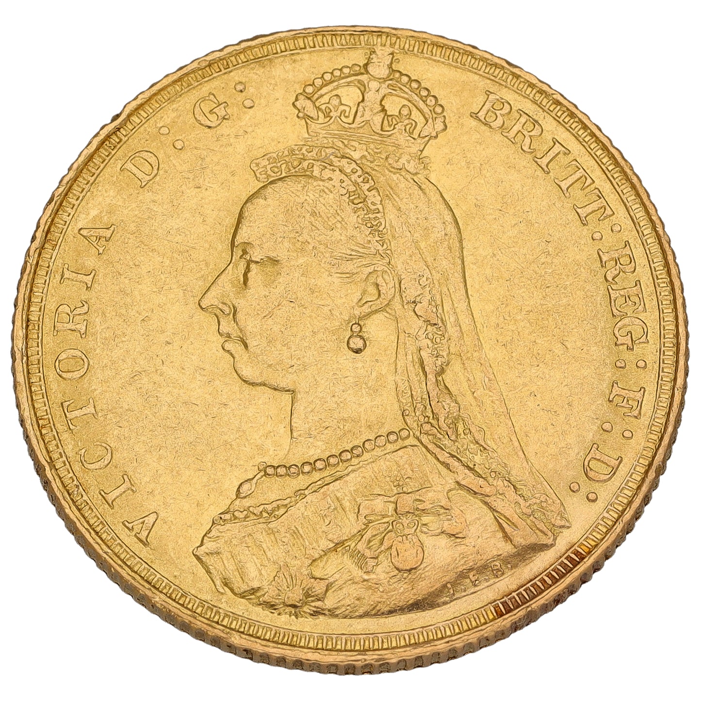 22ct Gold Queen Victoria Full Sovereign Coin 1887