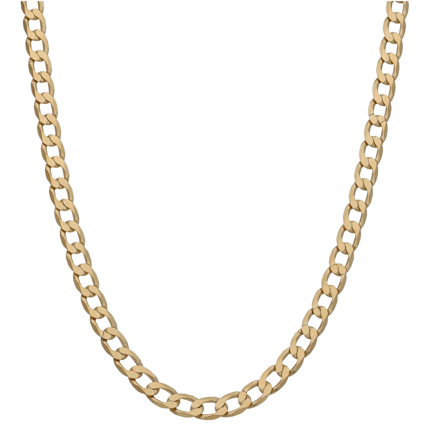 9ct Gold Curb Chain 18"