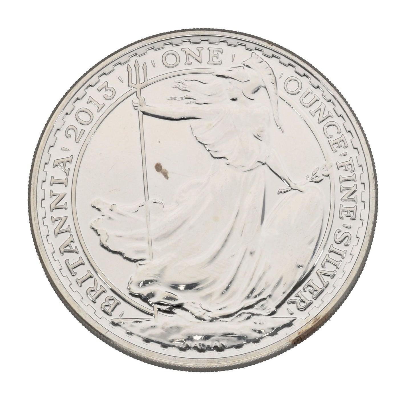 Fine Silver Queen Elizabeth II 1 OZ Britannia Coin 2013
