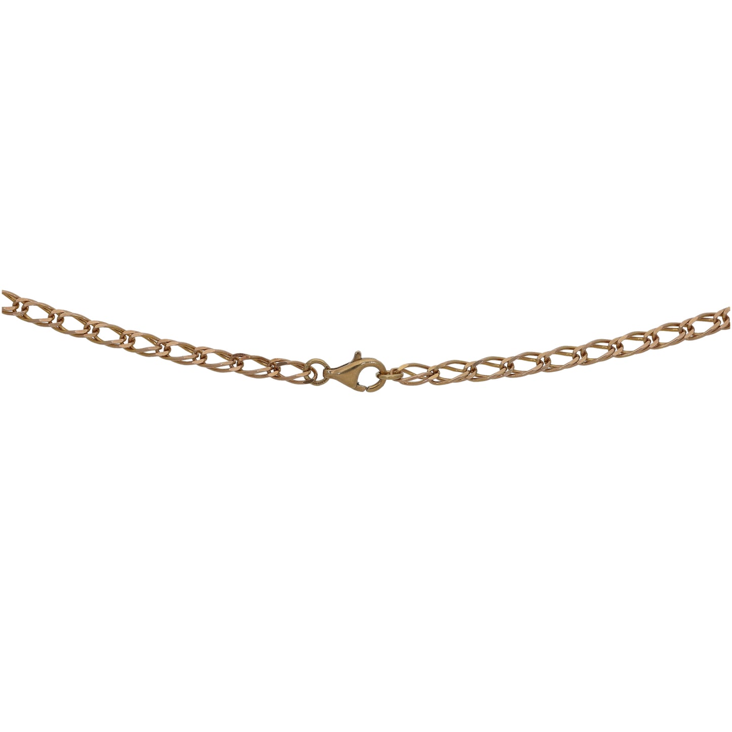 9ct Gold Double Curb Chain 16"