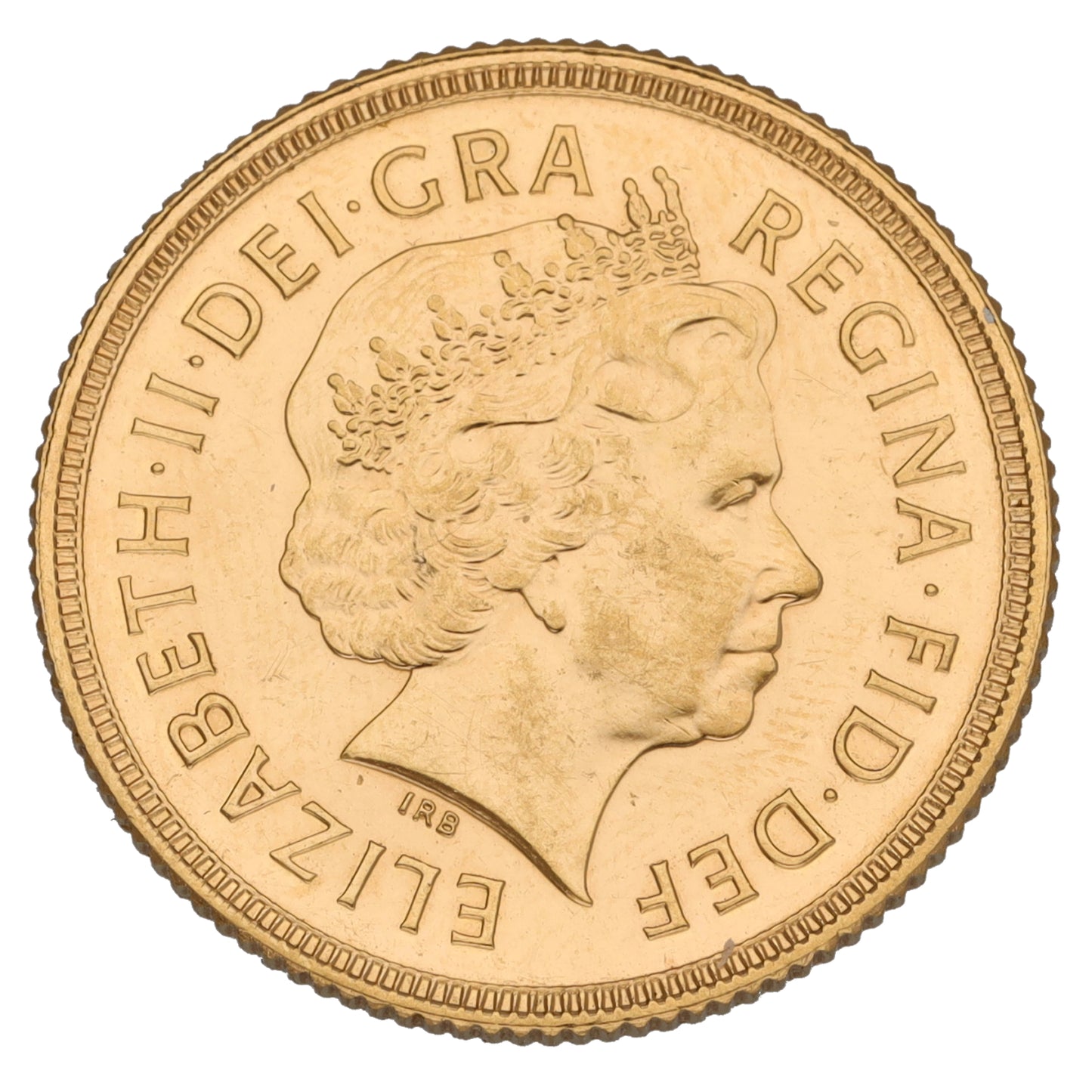 22ct Gold Queen Elizabeth II Full Sovereign Coin 2000