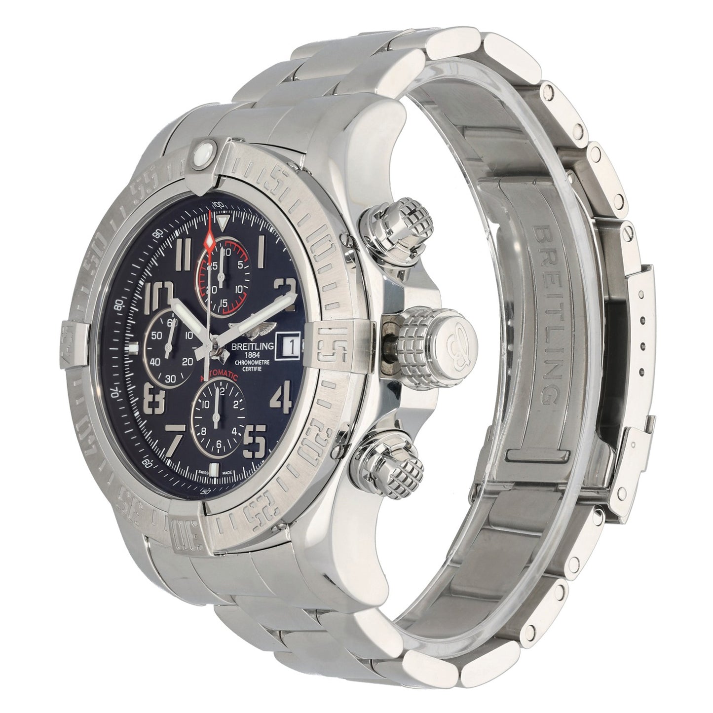 Breitling Super Avenger II A13371 48mm Stainless Steel Watch