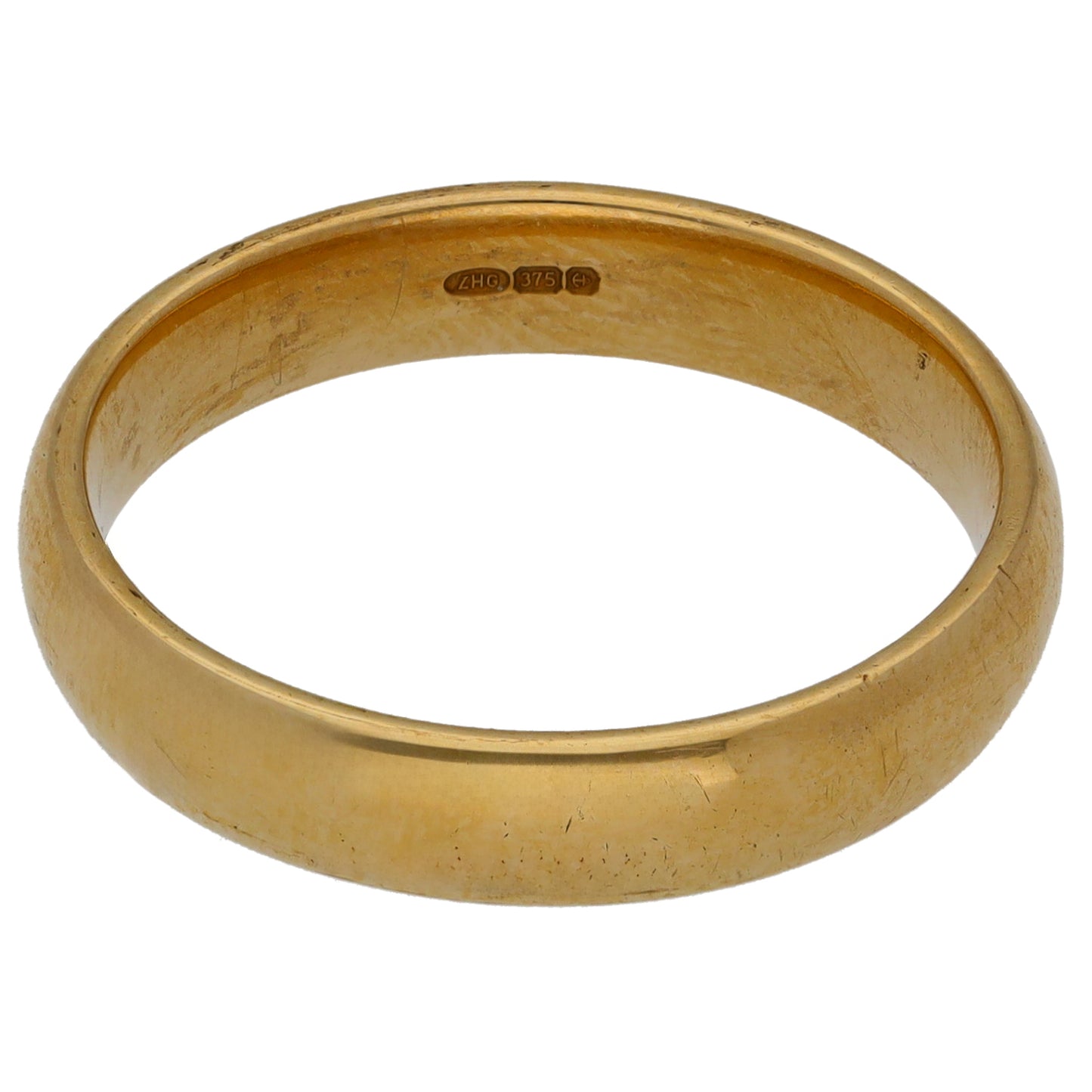 9ct Gold Plain Wedding Ring Size Q