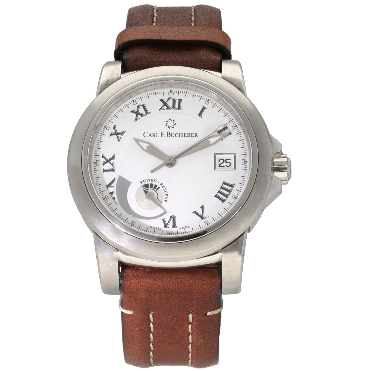 Carl F. Bucherer Patravi Power Reserve 10616.08A 38.5mm Stainless Steel Watch