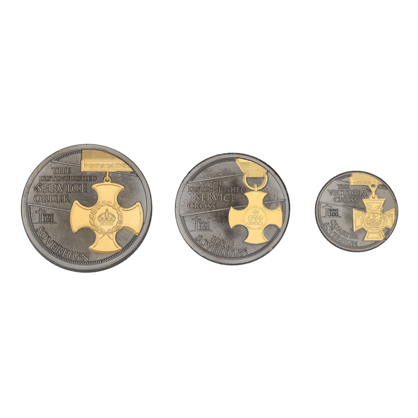 22ct Gold Armistice Remembrance Prestige Sovereign Coin Set 2018