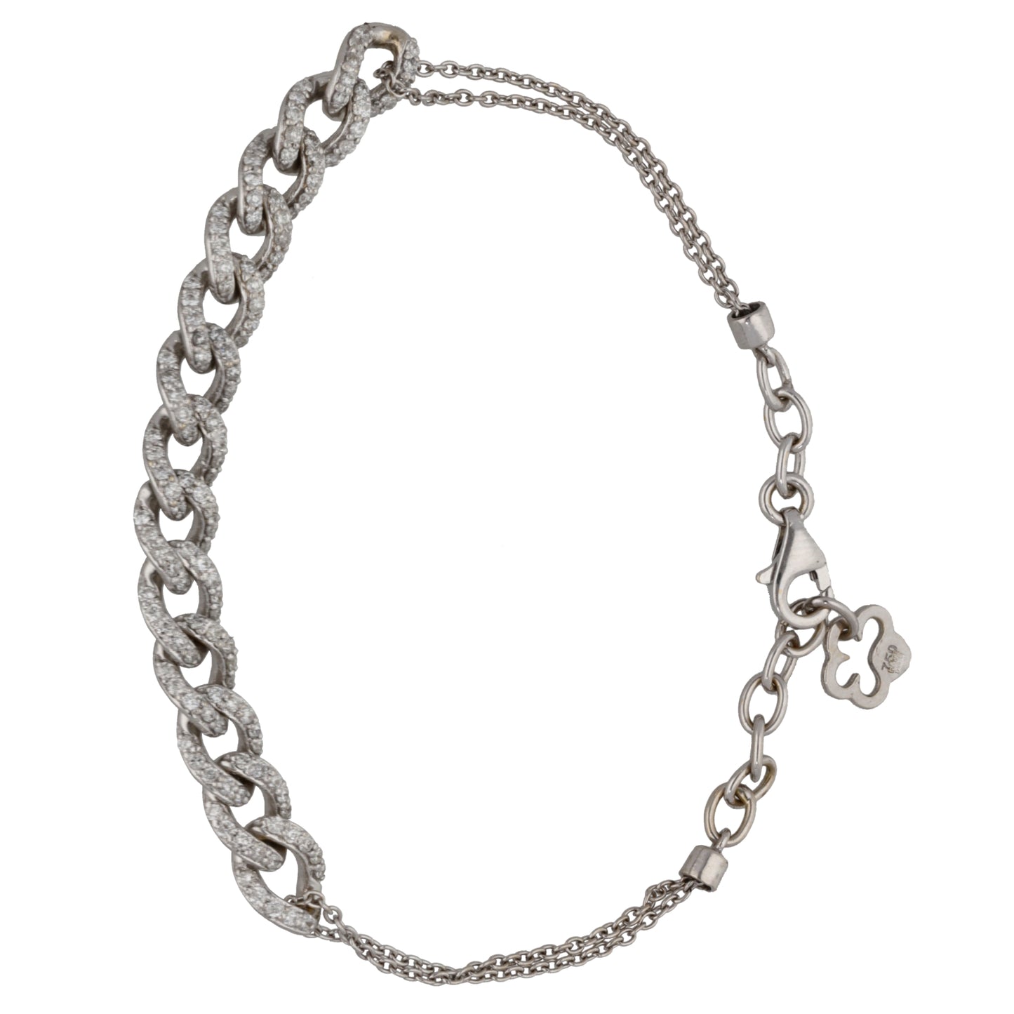 18ct White Gold 1.30ct Diamond Fancy Bracelet