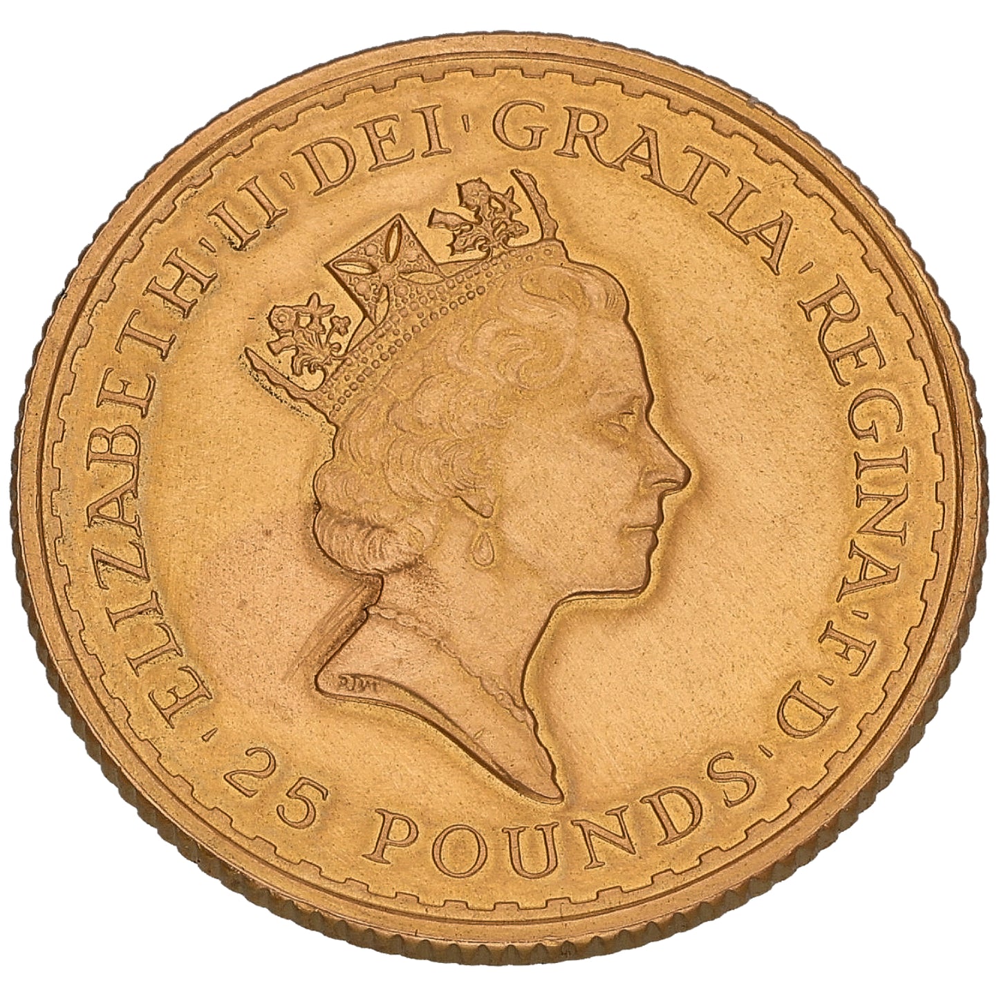 22ct Gold Queen Elizabeth II 1/4 OZ Britannia Coin 1989