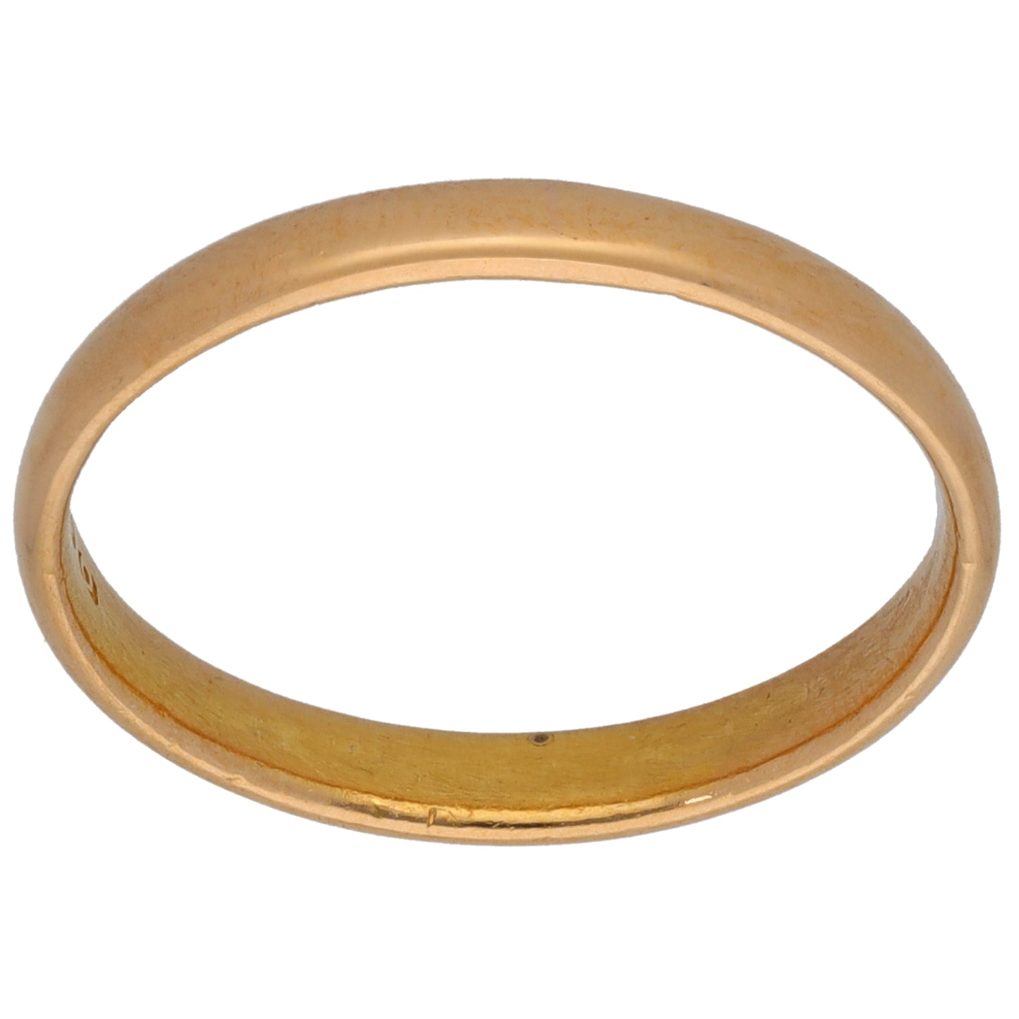 22ct Gold Plain Wedding Ring Size O