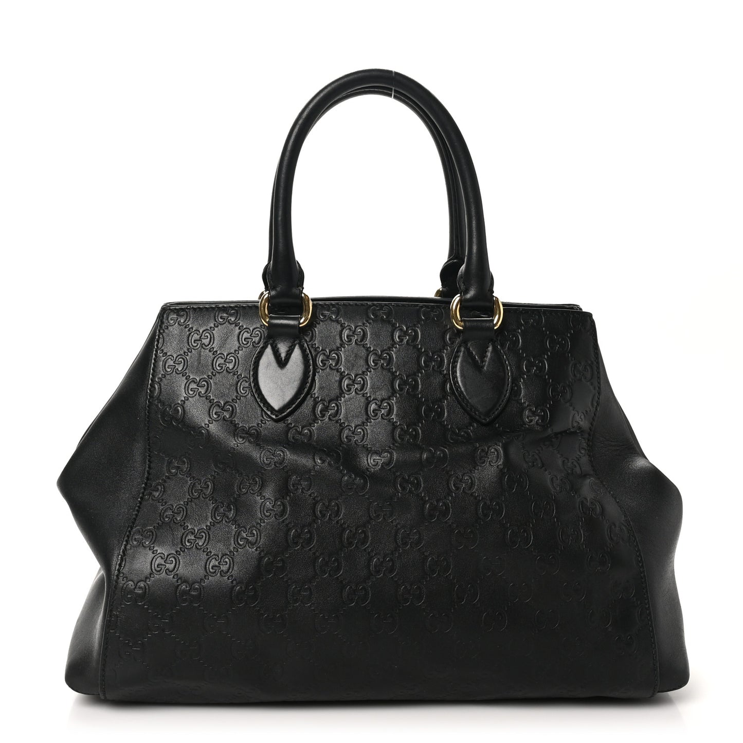 Gucci Soft Guccissima Tote Leather Bag - Black
