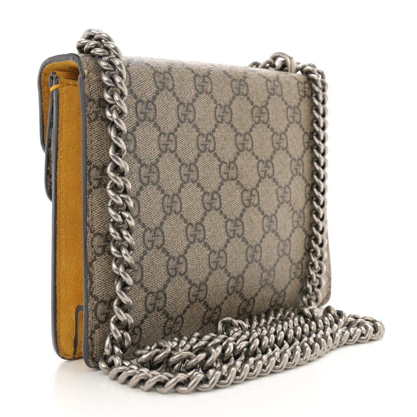 Gucci Mini Dionysus GG Supreme Coated Canvas Bag - Beige & Yellow