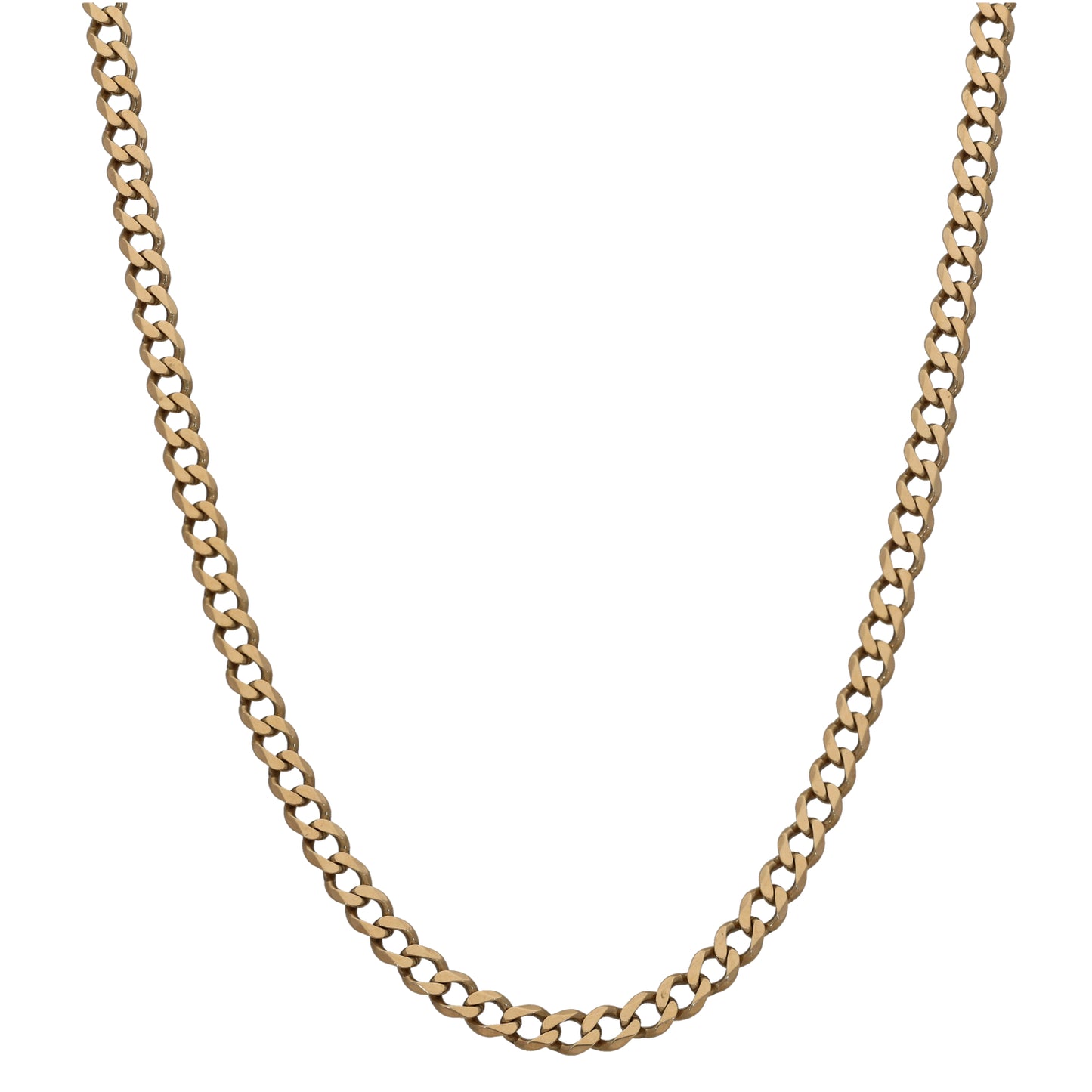 9ct Gold Curb Chain 22"