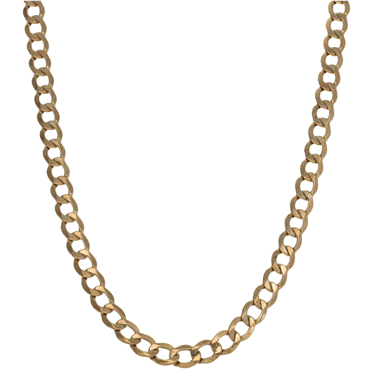 9ct Gold Curb Chain 22"