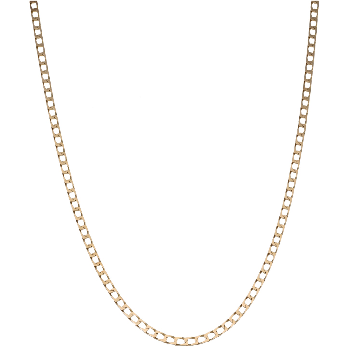 9ct Gold Curb Chain 20"