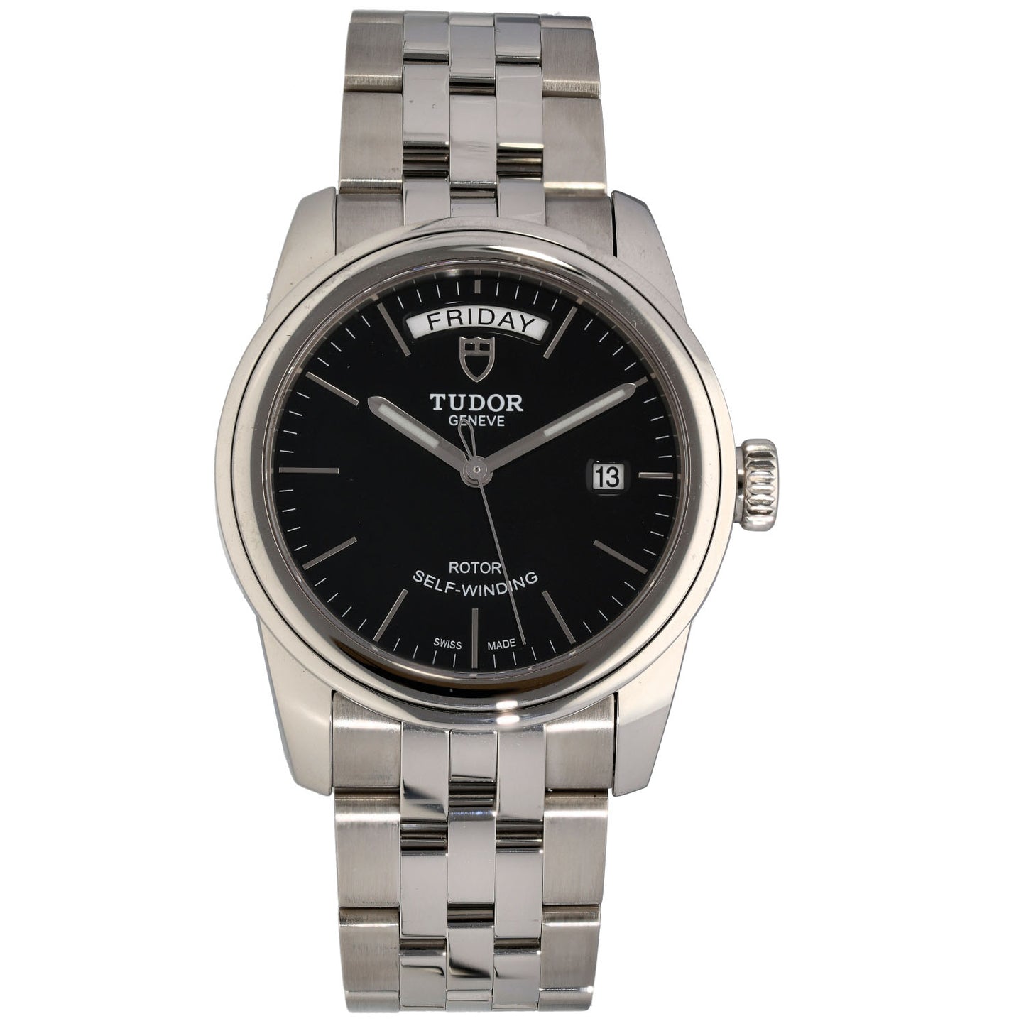 Tudor Glamour Date 56000 39mm Stainless Steel Watch